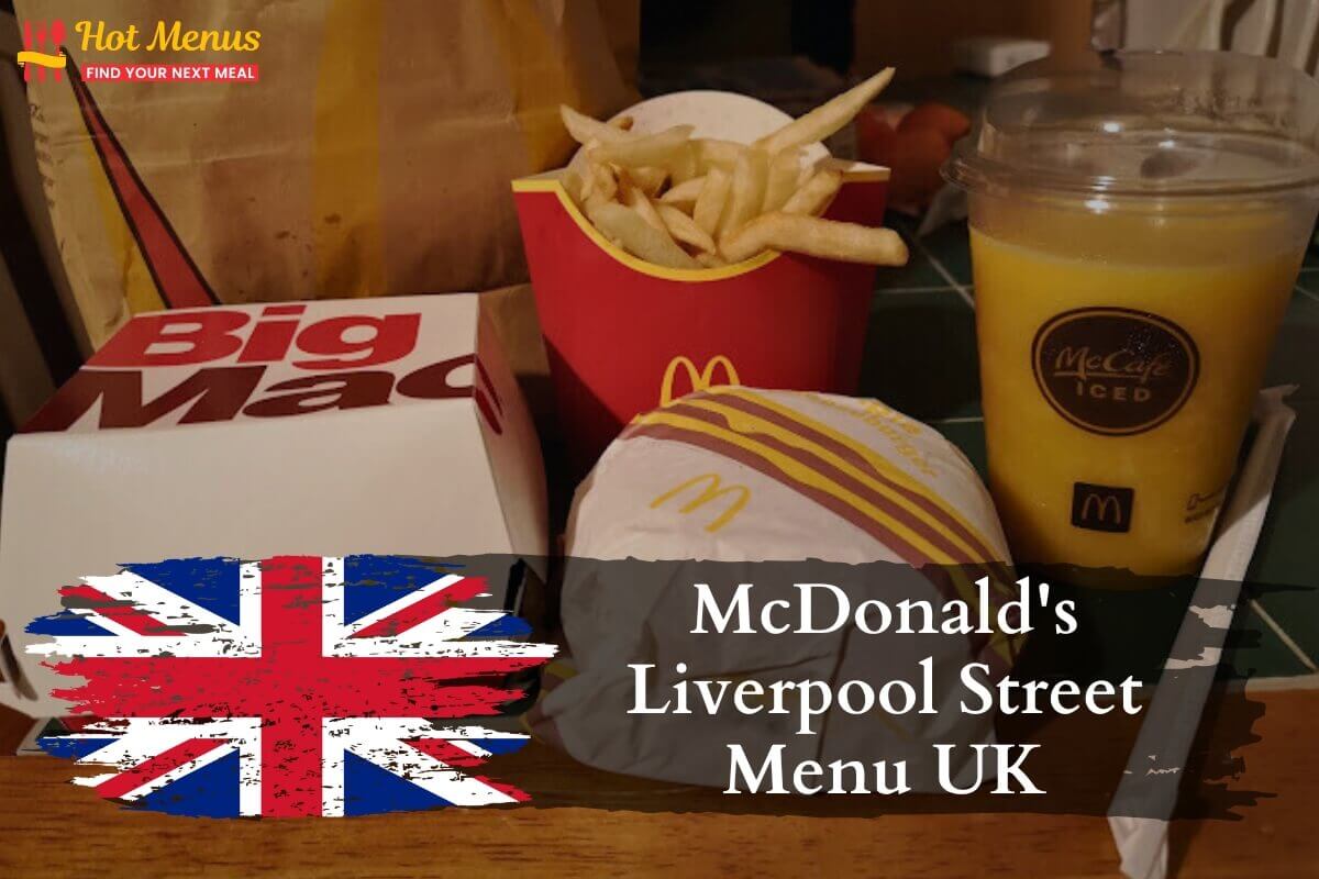 McDonald's Liverpool Street Menu London