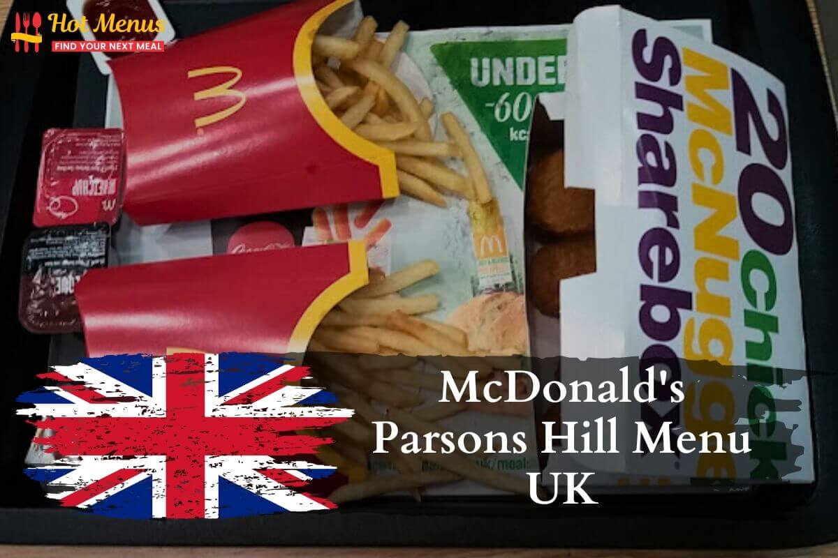 McDonald's Parsons Hill Menu London