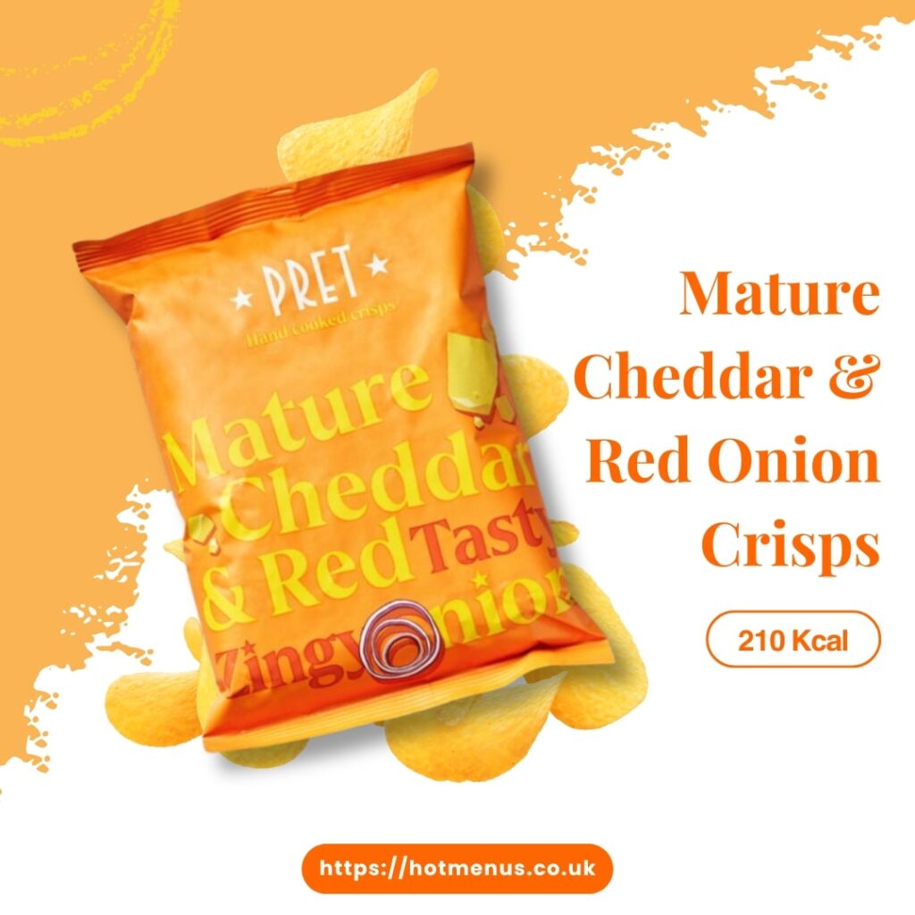 Pret Mature Cheddar & Red Onion Crisps