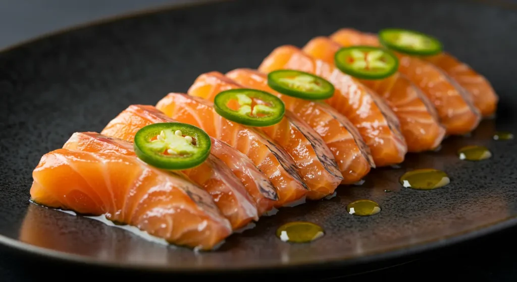 Zuma Yellowtail Sashimi with Ponzu and Jalapeno