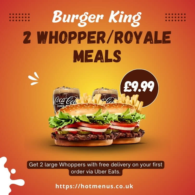 Burger King 2 whopper meal
