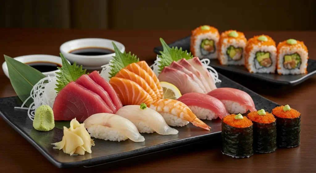 Eat Tokyo deluxe sashimi platters