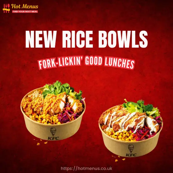 kfc rice bowls for lunch uk
