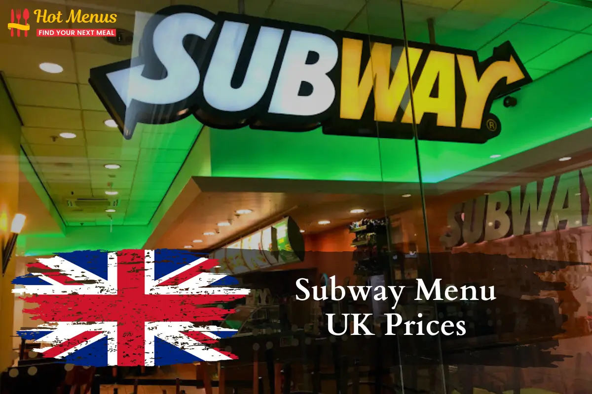 Subway Menu UK
