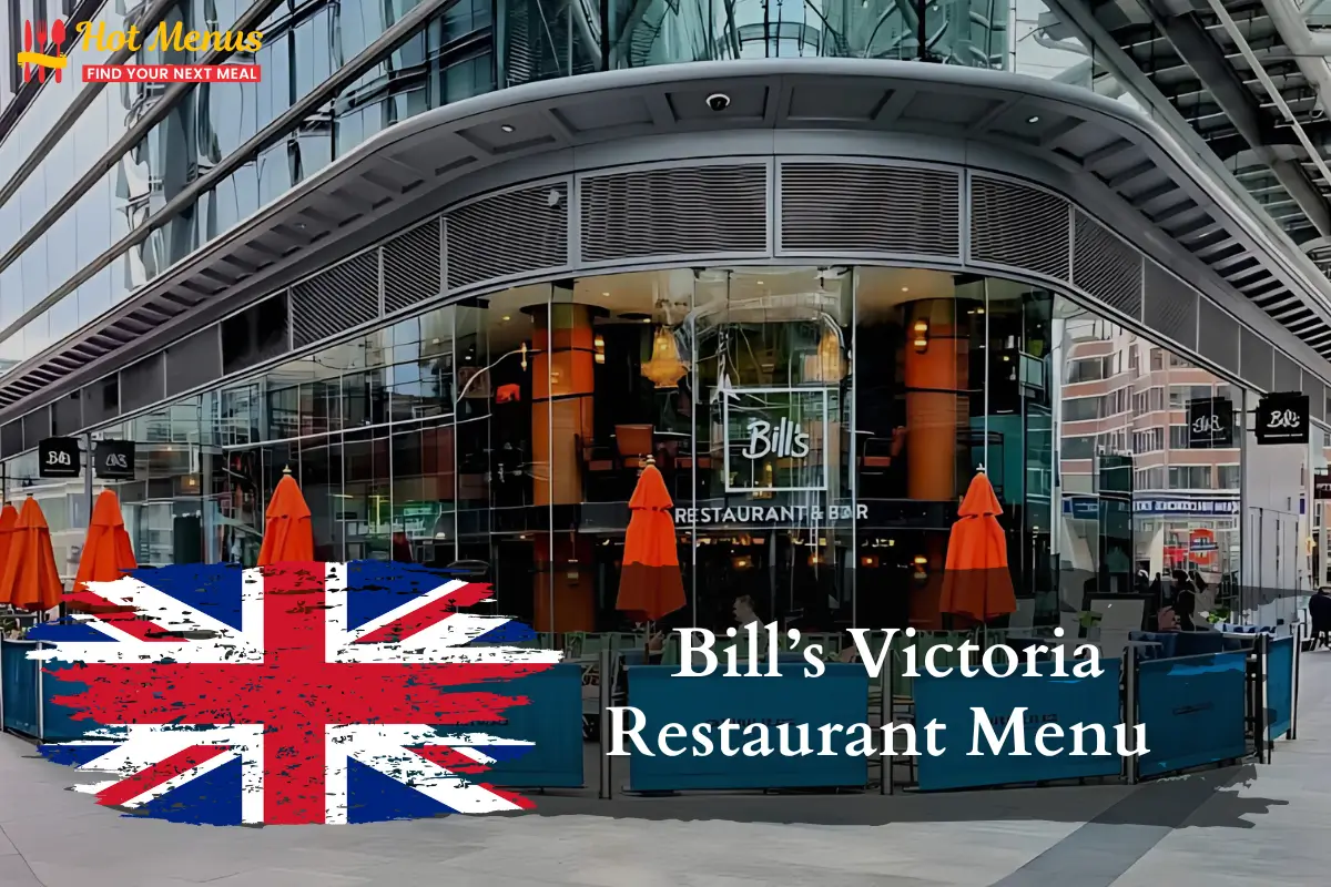 Bill's Victoria Restaurant Menu