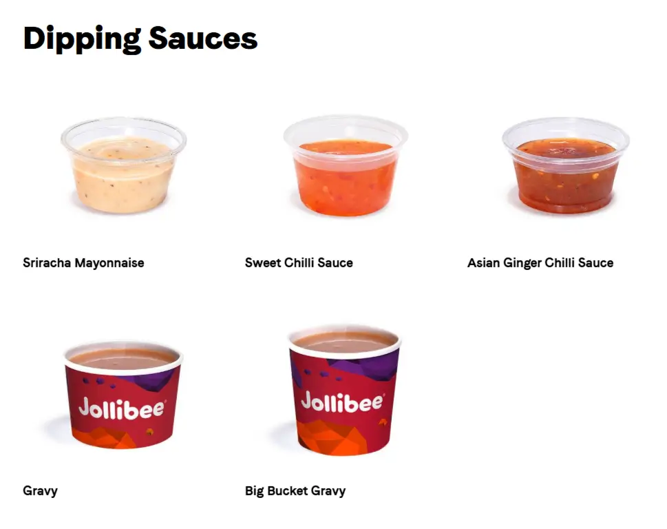 Jollibee Dipping Sauces