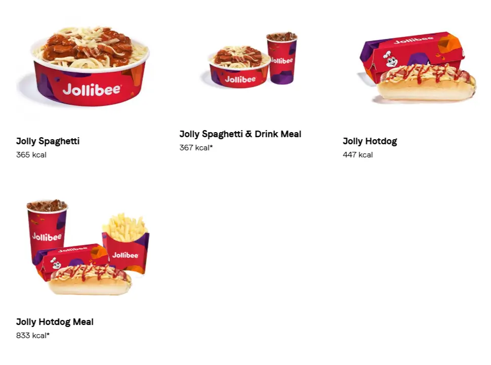 Jollibee Hotdog and Spaghetti