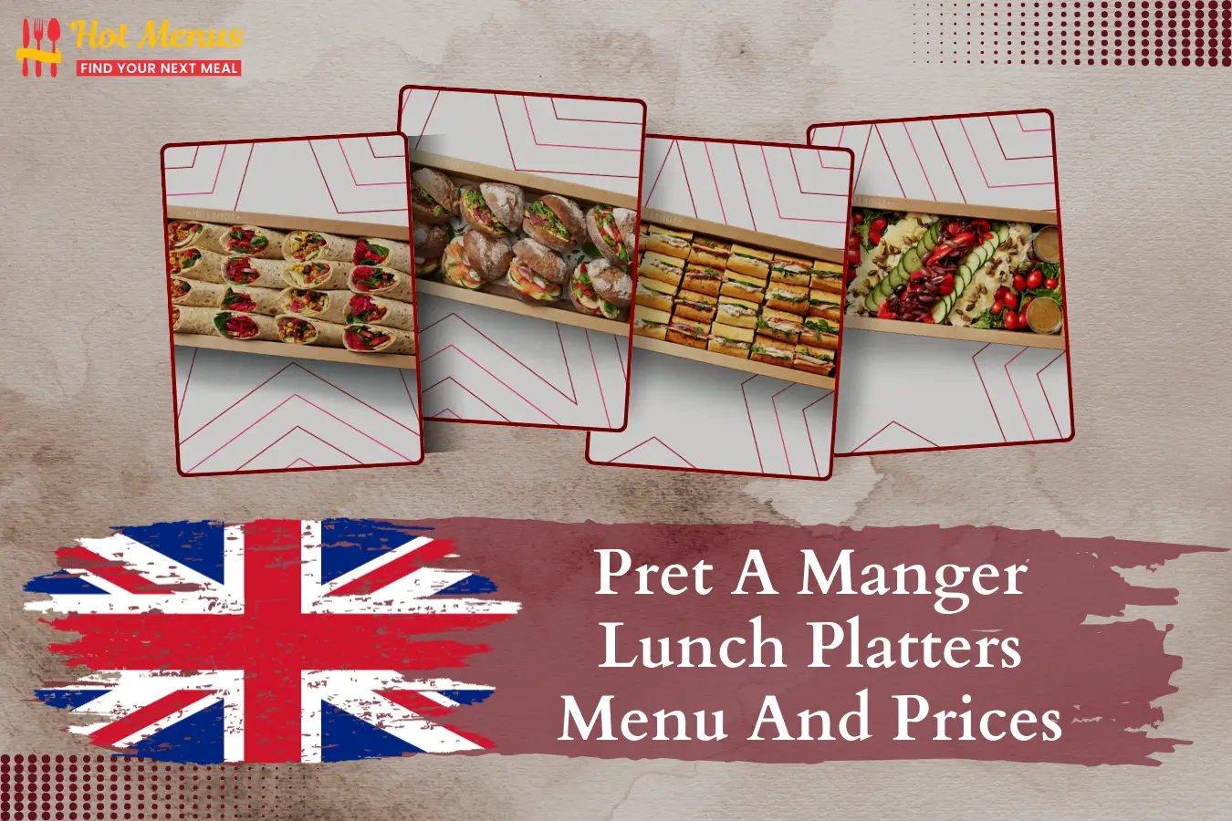 Pret A Manger Lunch Platters Menu