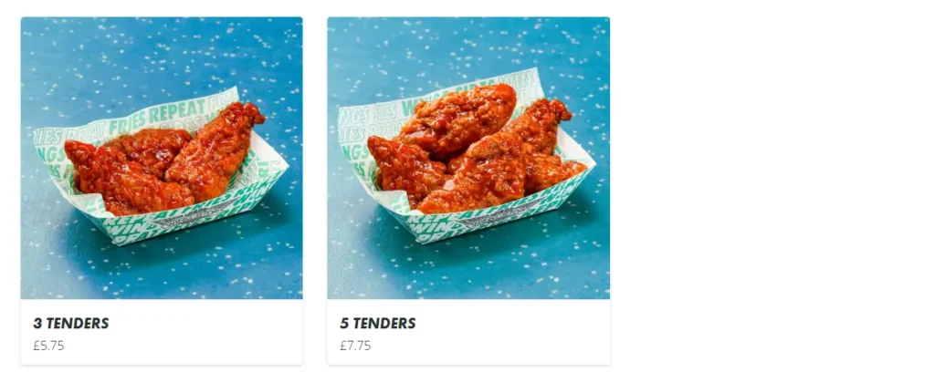 Wingstop Tender Menu Prices