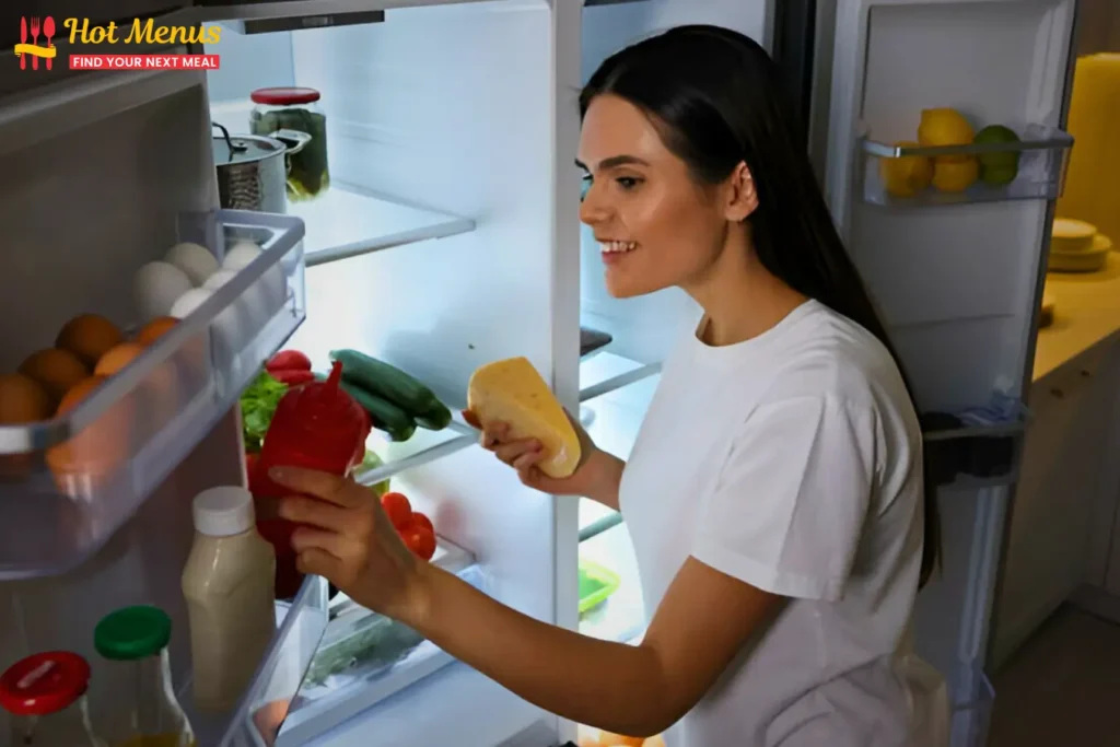 cheese in refrigerator