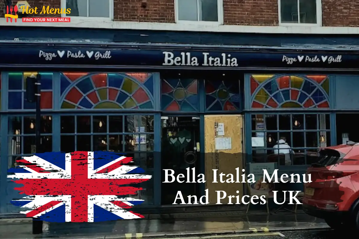 Bella Italia Menu
