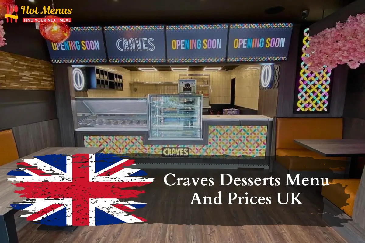 Craves Desserts Menu