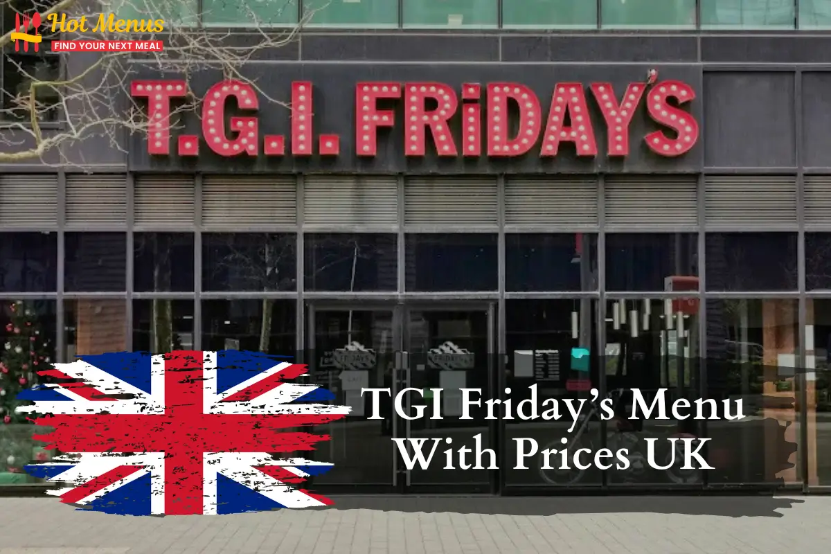 TGI Friday’s Menu With Prices
