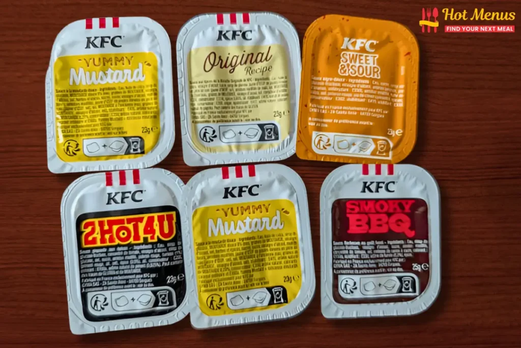 KFC Dips menu