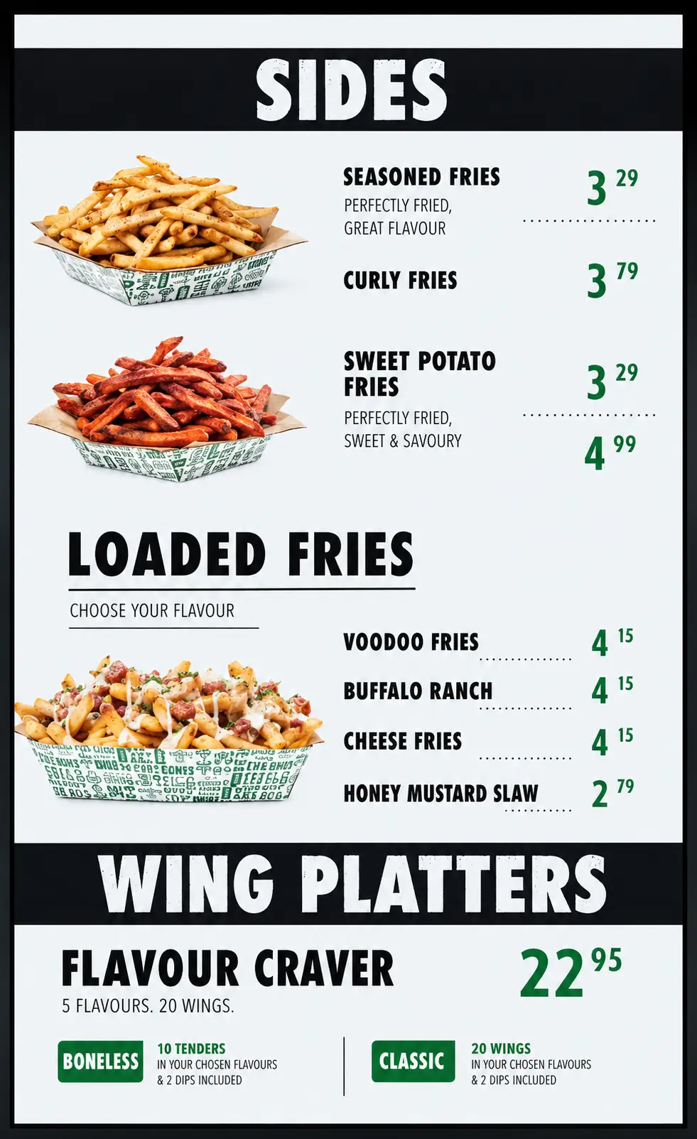 Wingstop Aberdeen Loaded Fries Menu